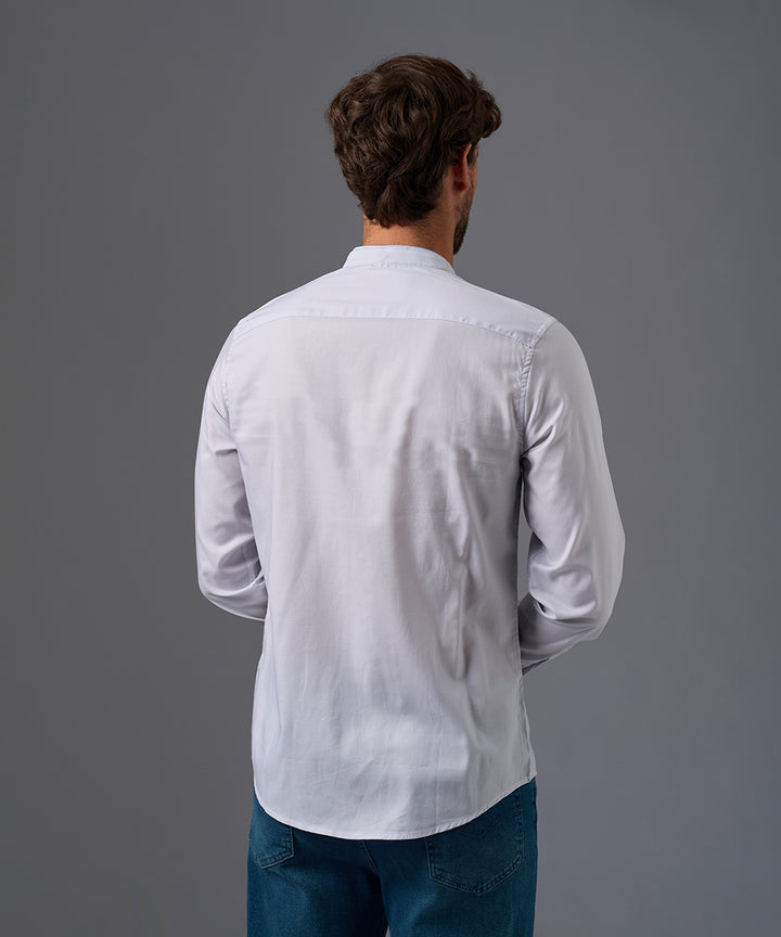 CAMISA MANGA LARGA CUELLO NERU DESMONTABLE CLASSIC FIT OI26