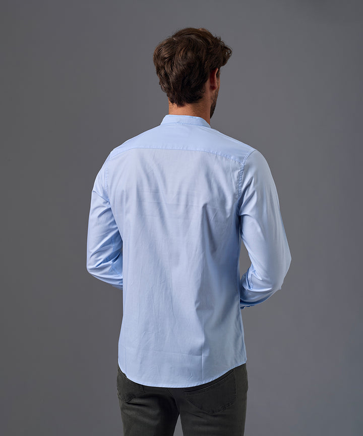 CAMISA MANGA LARGA CUELLO NERU DESMONTABLE CLASSIC FIT OI26