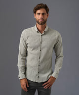 CAMISA MANGA LARGA SEERSUCKER A RAYAS CLASSIC FIT OI26