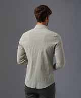 CAMISA MANGA LARGA SEERSUCKER A RAYAS CLASSIC FIT OI26