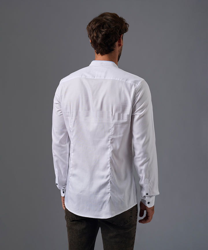 CAMISA MANGA LARGA CUELLO NERU DESMONTABLE SLIM FIT OI26