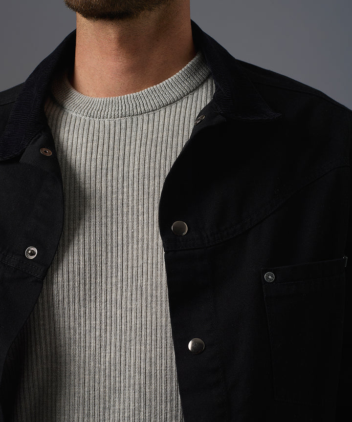 CASACA DENIM SOBRETEÑIDO OI26