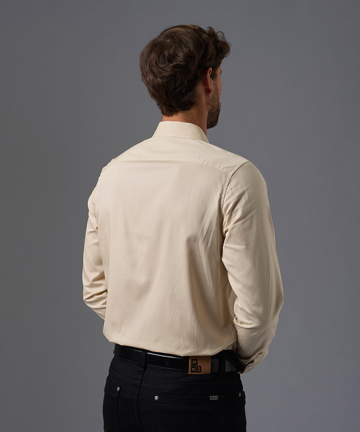 CAMISA DE VESTIR MANGA LARGA ALGODÓN CUELLO SPREAD