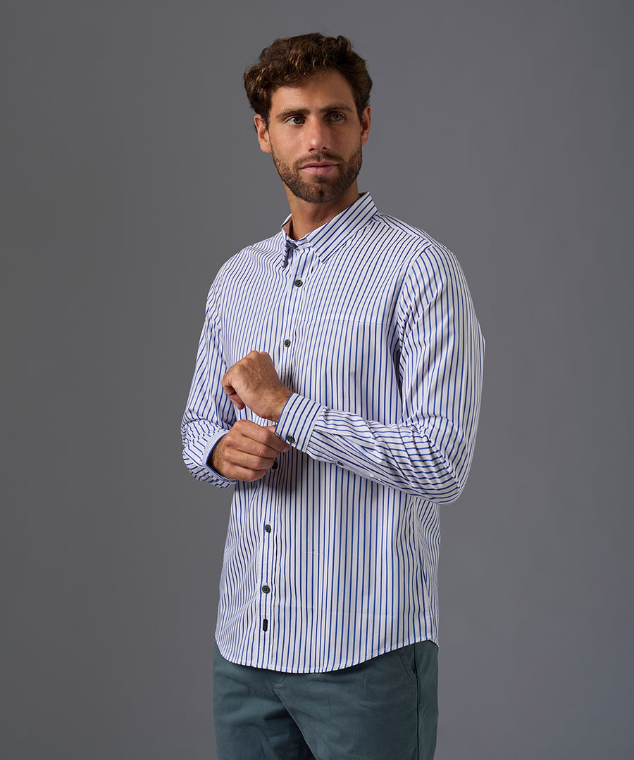 CAMISA MANGA LARGA CUELLO BUTTON DOWN OCULTO CLASSIC FIT OI26