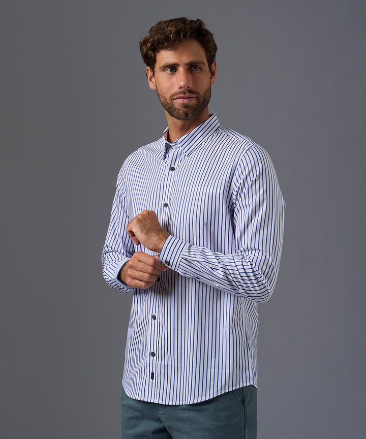 CAMISA MANGA LARGA CUELLO SPREAD SLIM FIT OI26
