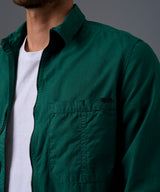 CAMISA MANGA LARGA CASUAL TAFETA CON CIERRE  CLASSIC FIT OI26