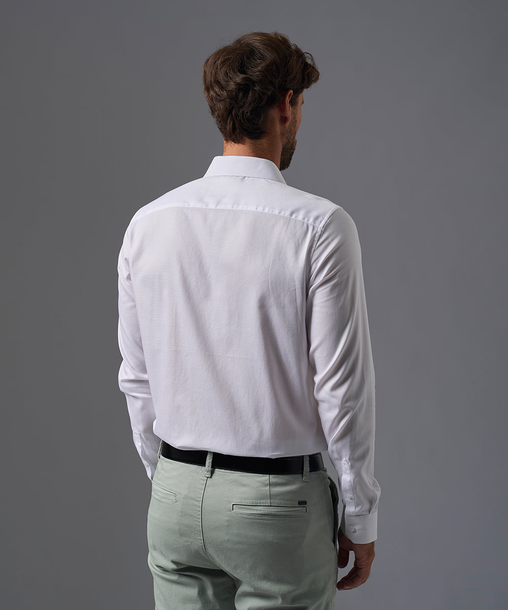 CAMISA DE VESTIR MANGA LARGA ALGODÓN CUELLO SPREAD