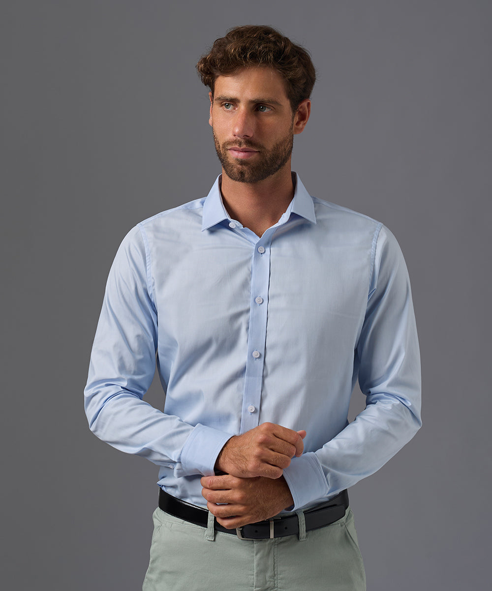 CAMISA DE VESTIR MANGA LARGA ALGODÓN CUELLO SPREAD