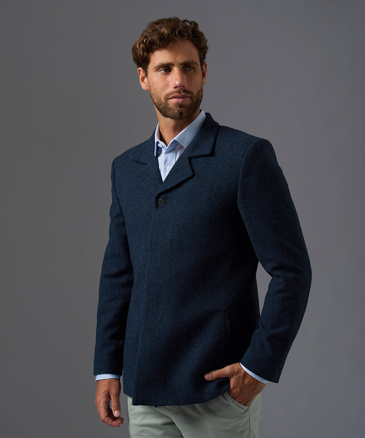 BLAZER LANA CUELLO DESESTRUCTURADO BOTONES OCULTOS OI26