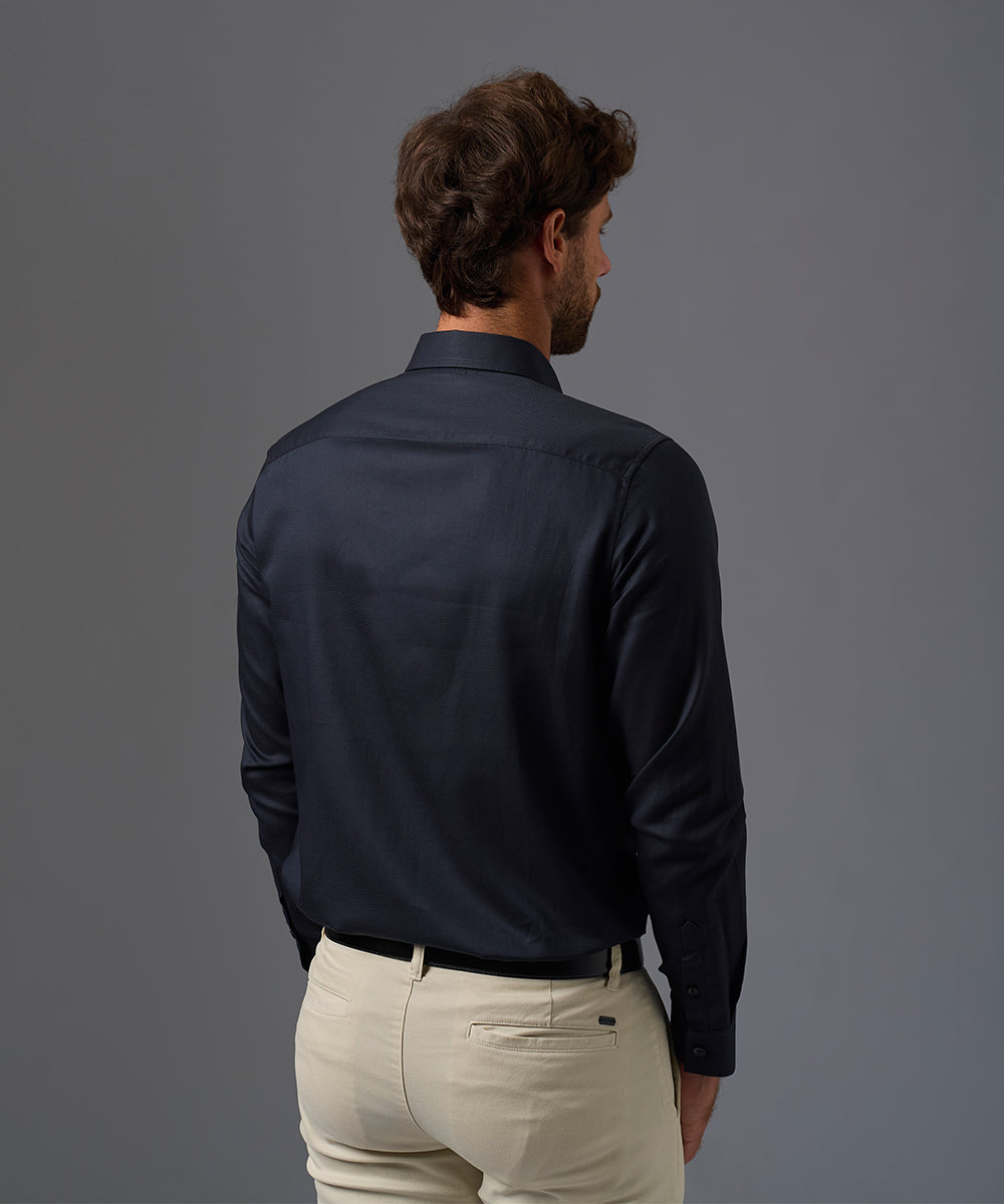 CAMISA DE VESTIR MANGA LARGA ALGODÓN CUELLO BUTTON DOWN