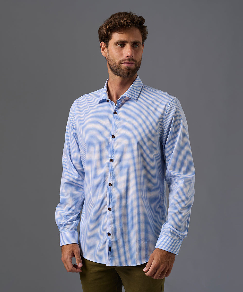 CAMISA MANGA LARGA PECHERA OJAL CLASSIC FIT OI26