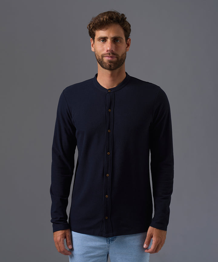 POLO MANGA LARGA PIQUE CUELLO NERU OI26