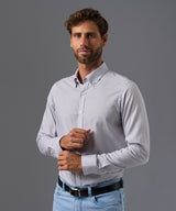 CAMISA DE VESTIR MANGA LARGA ALGODÓN CUELLO BUTTON DOWN