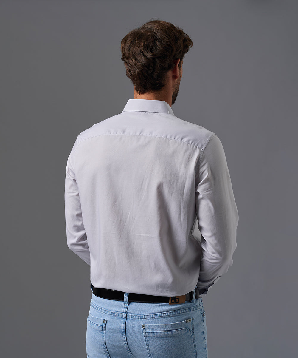 CAMISA DE VESTIR MANGA LARGA ALGODÓN CUELLO BUTTON DOWN