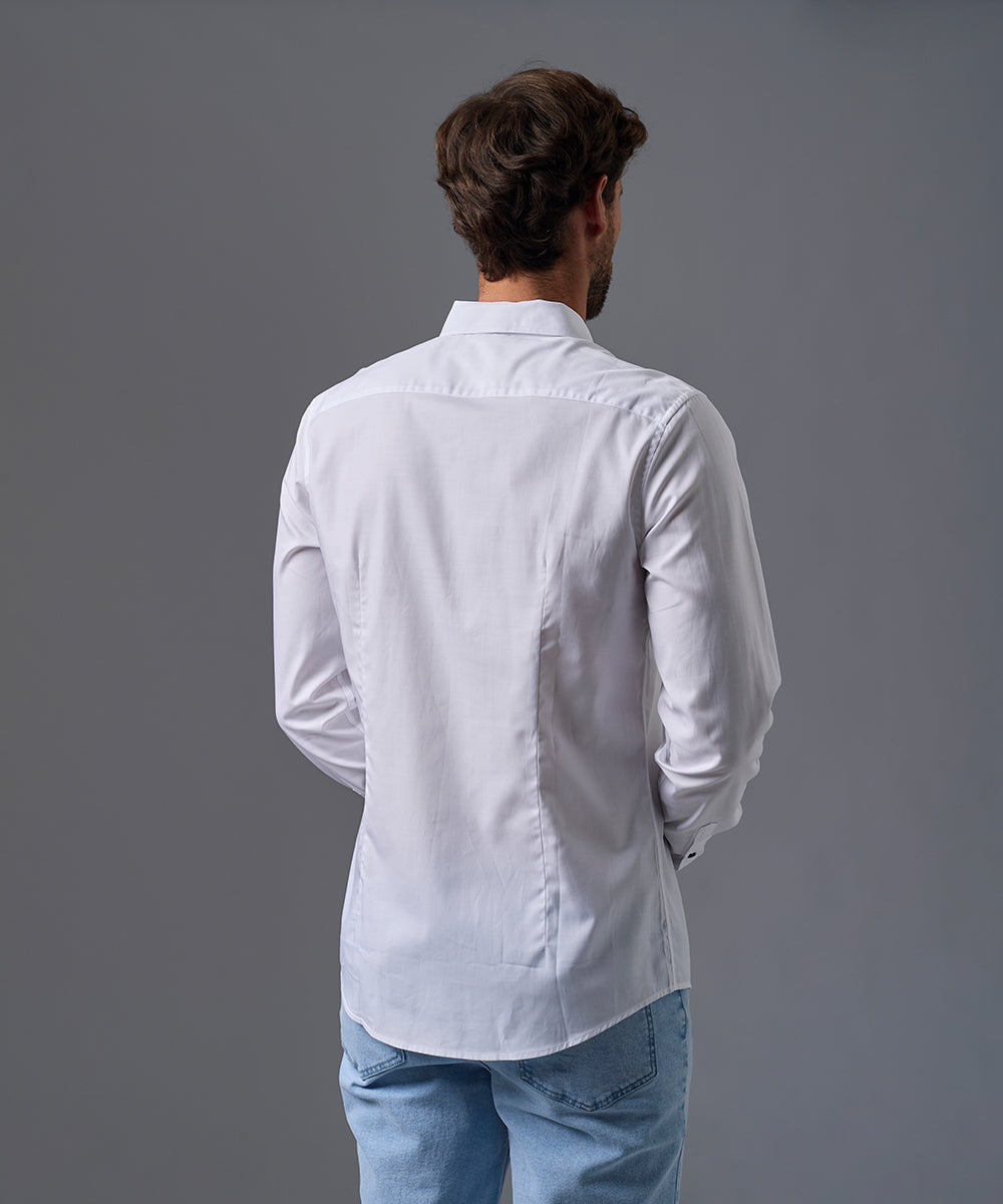 CAMISA MANGA LARGA PECHERA OJAL SLIM FIT OI26