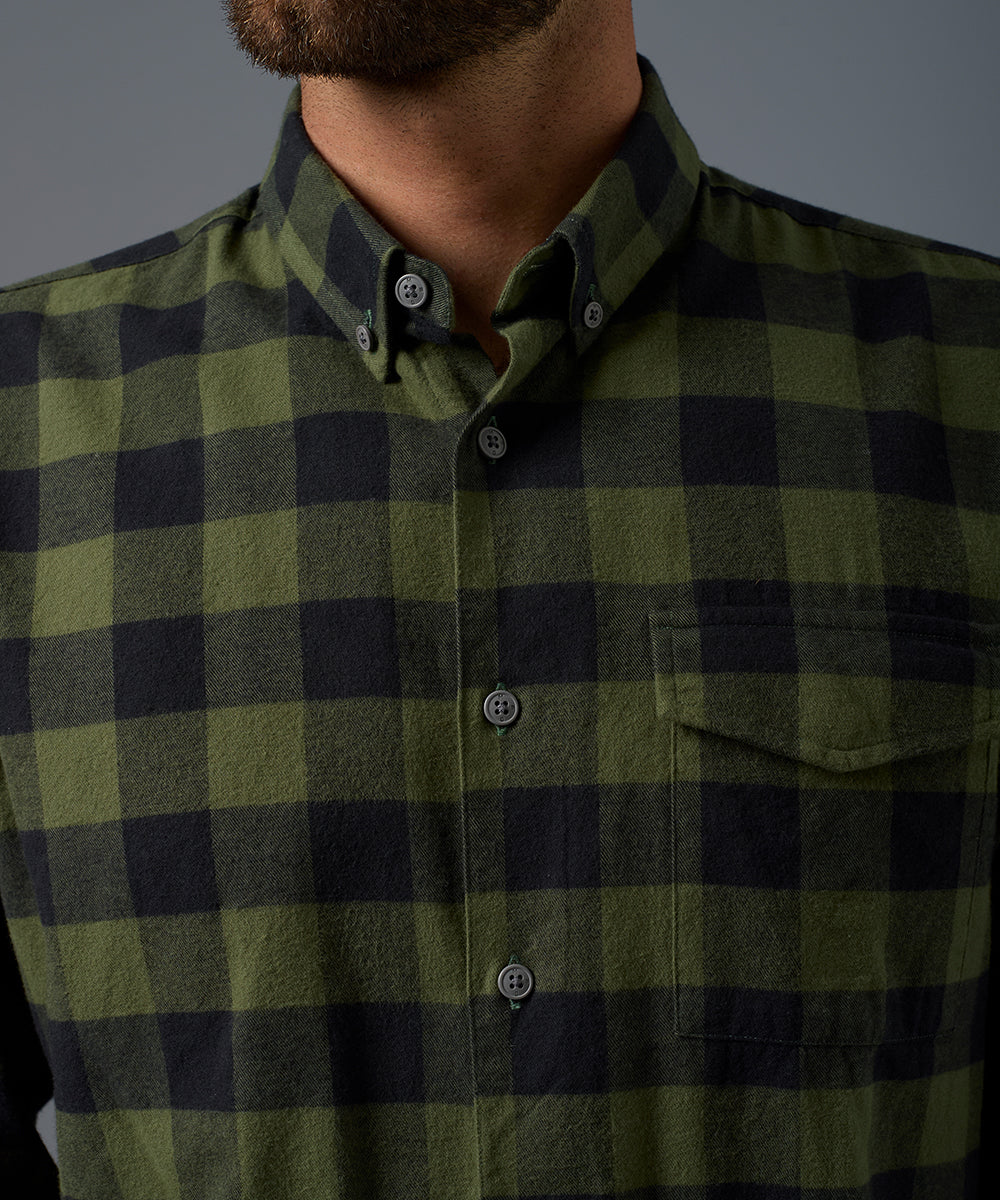 Camisa Franela Button Down Classic Fit