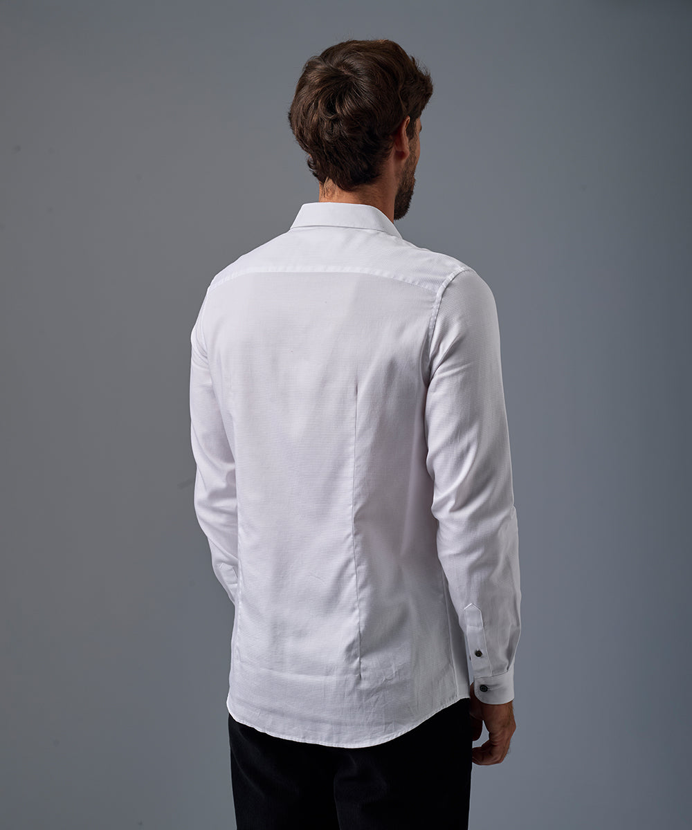 Camisa Pechera Ojal Slim Fit