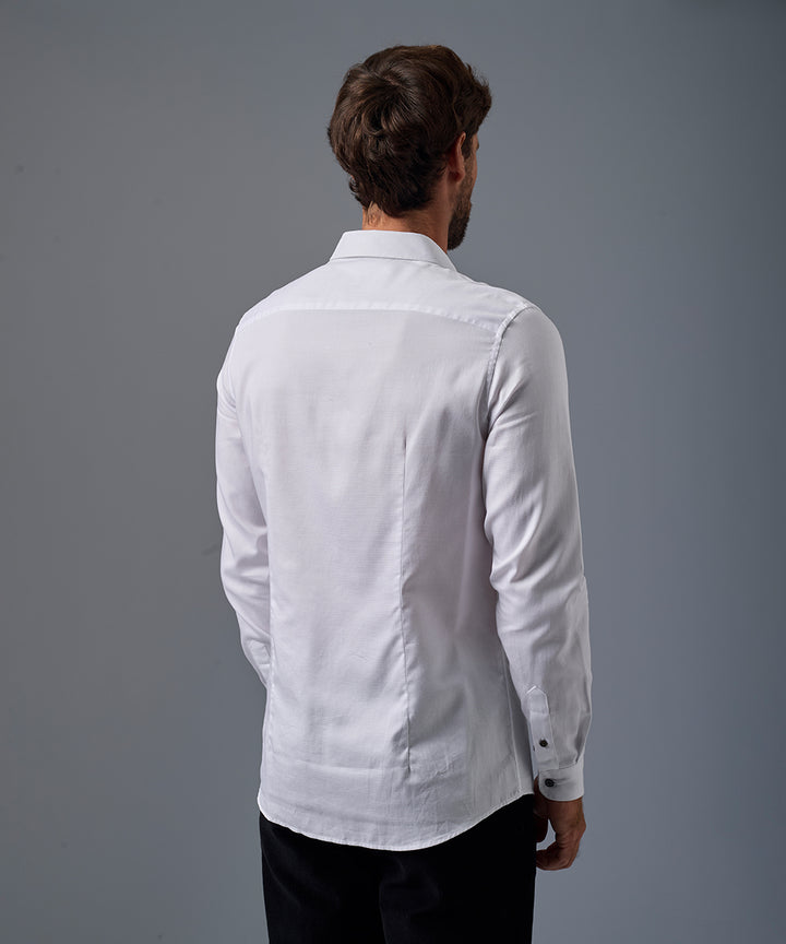 Camisa Pechera Ojal Slim Fit