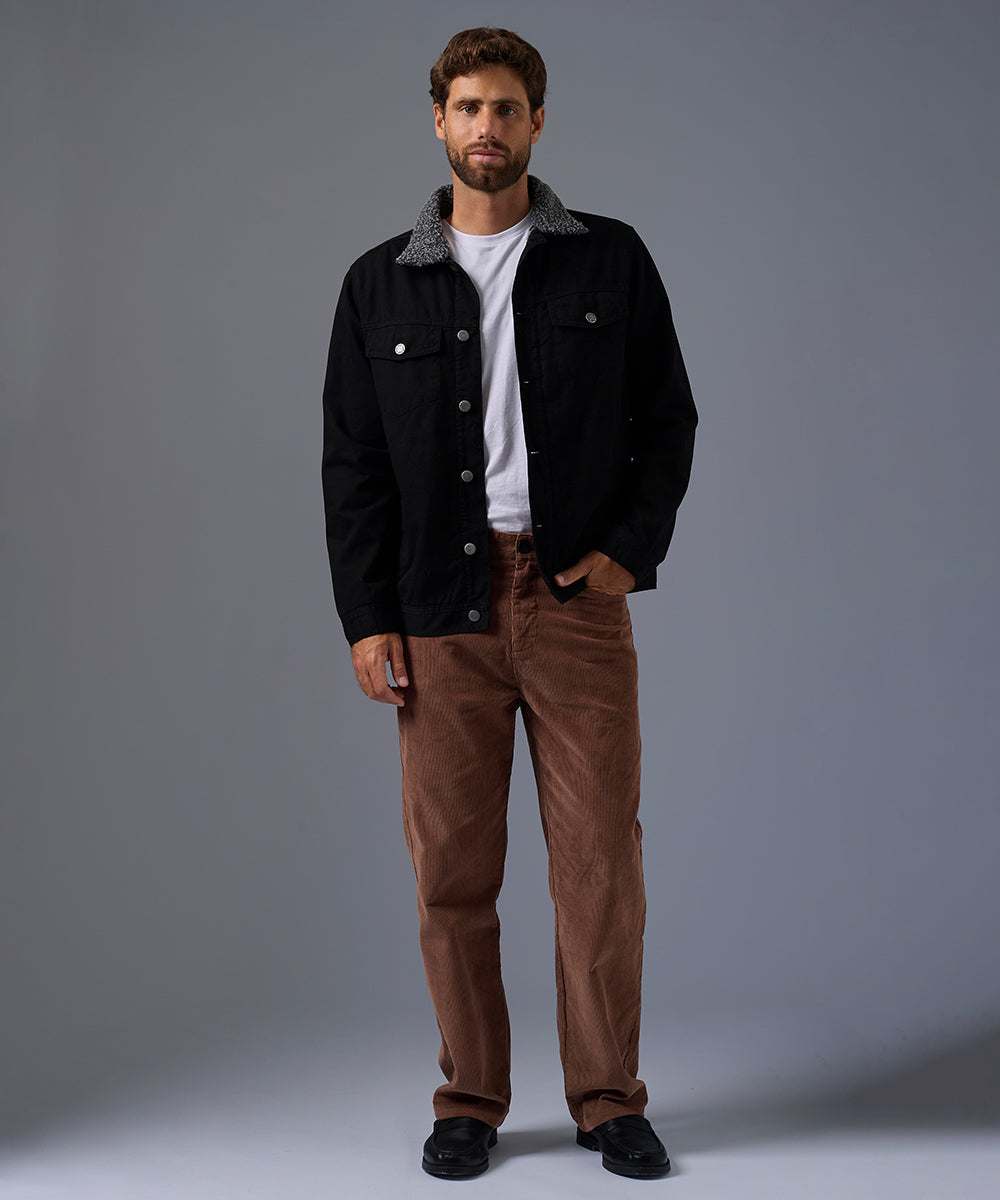 Casaca de Jean con Sherpa