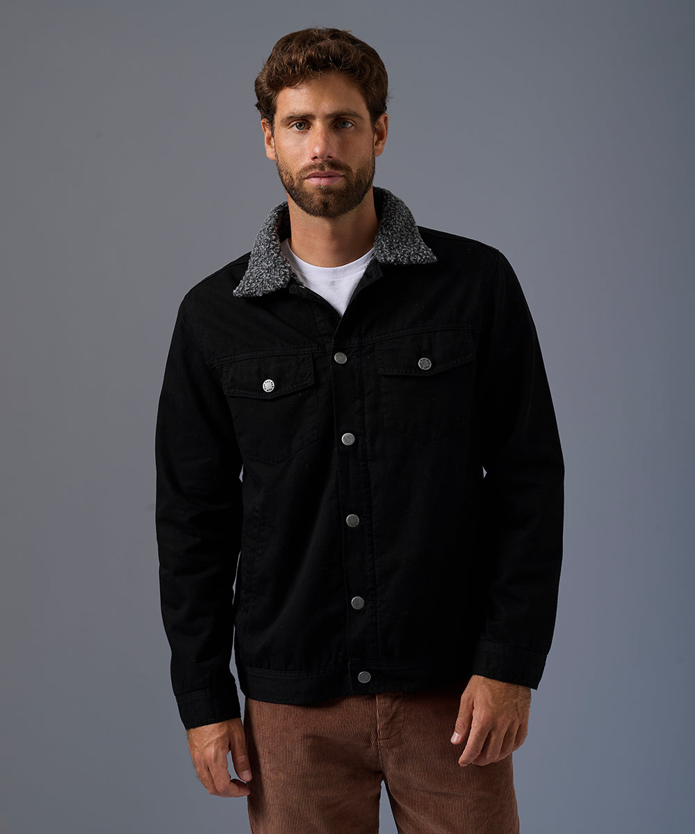 Casaca de Jean con Sherpa