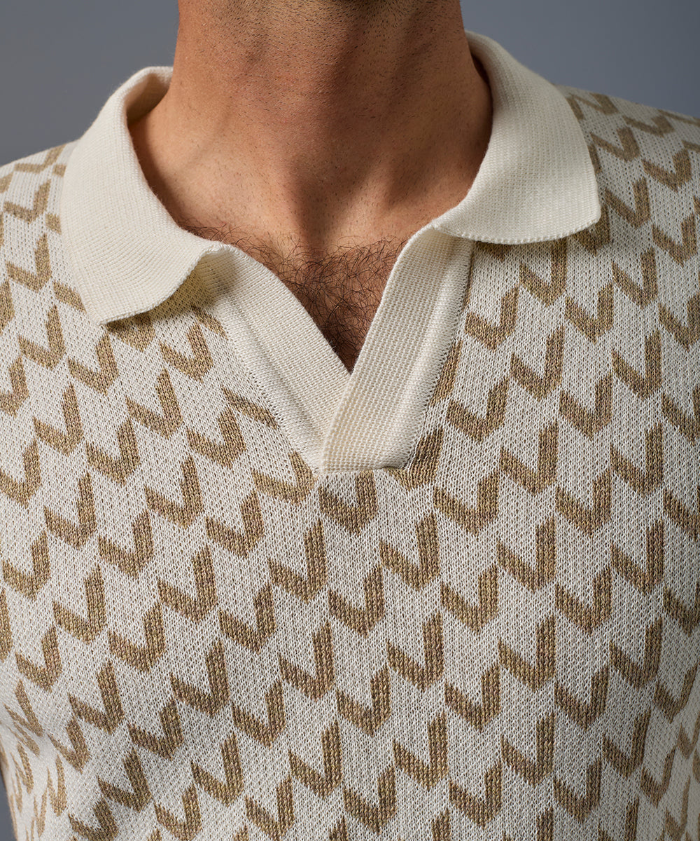Polo PET Jacquard
