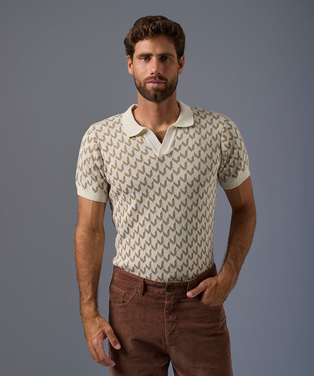 Polo PET Jacquard