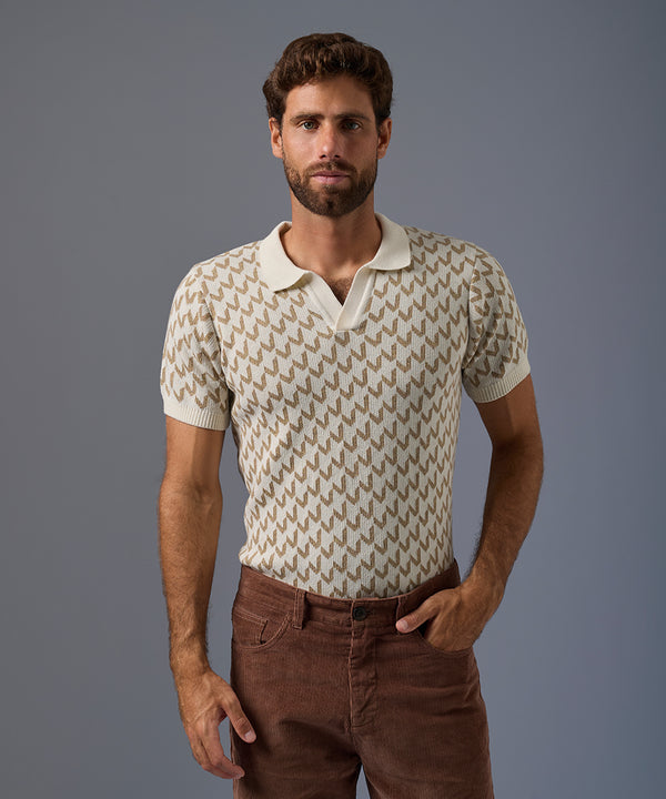 Polo PET Jacquard