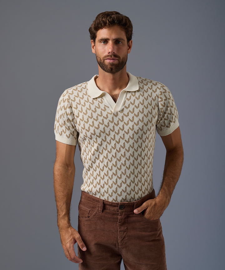 Polo PET Jacquard