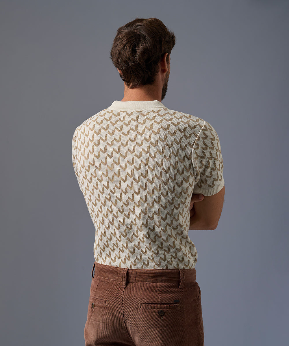 Polo PET Jacquard