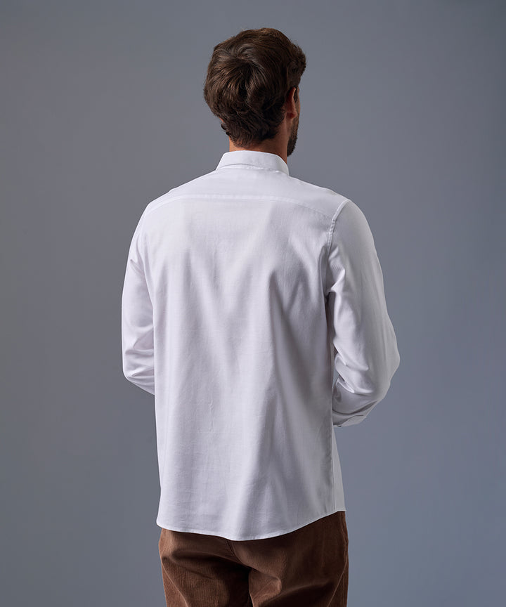 Camisa Roll Up Cuello Redondeado Classic Fit