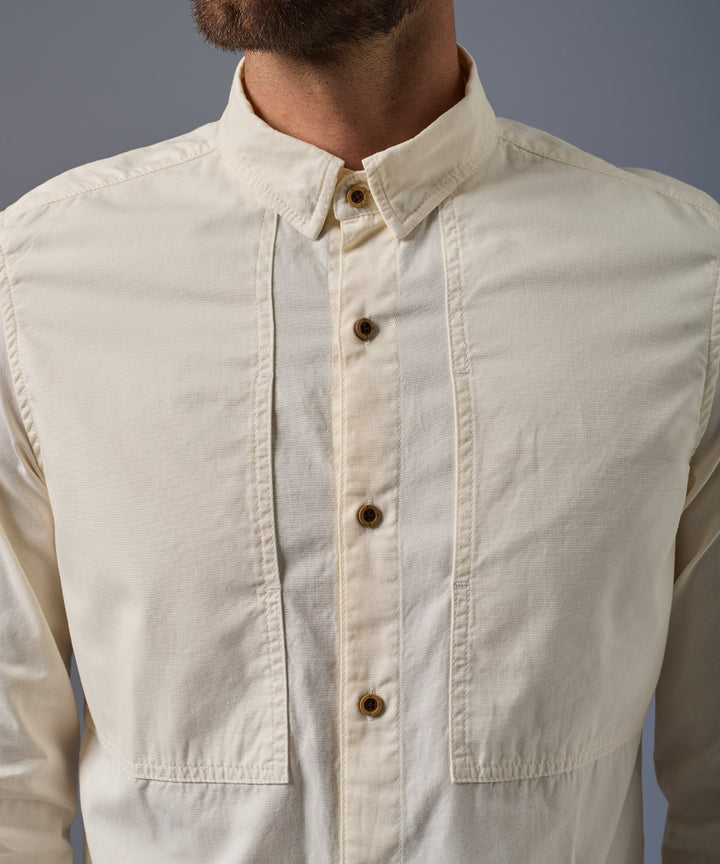 Camisa Tafeta con Bolsillos Slim Fit