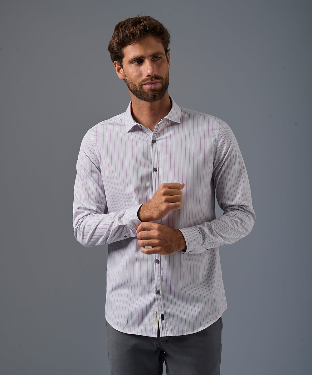 Camisa Pechera Ojal Slim Fit