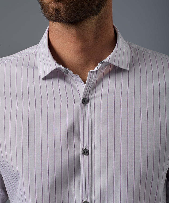 Camisa Pechera Ojal Slim Fit