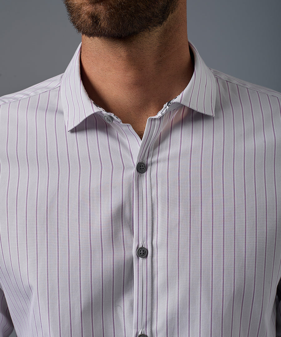 Camisa Pechera Ojal Slim Fit