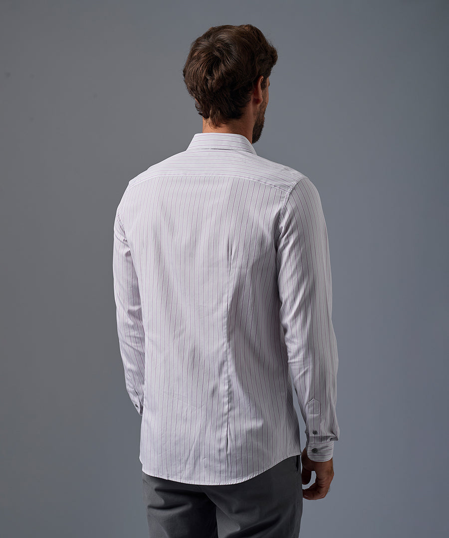 Camisa Pechera Ojal Slim Fit