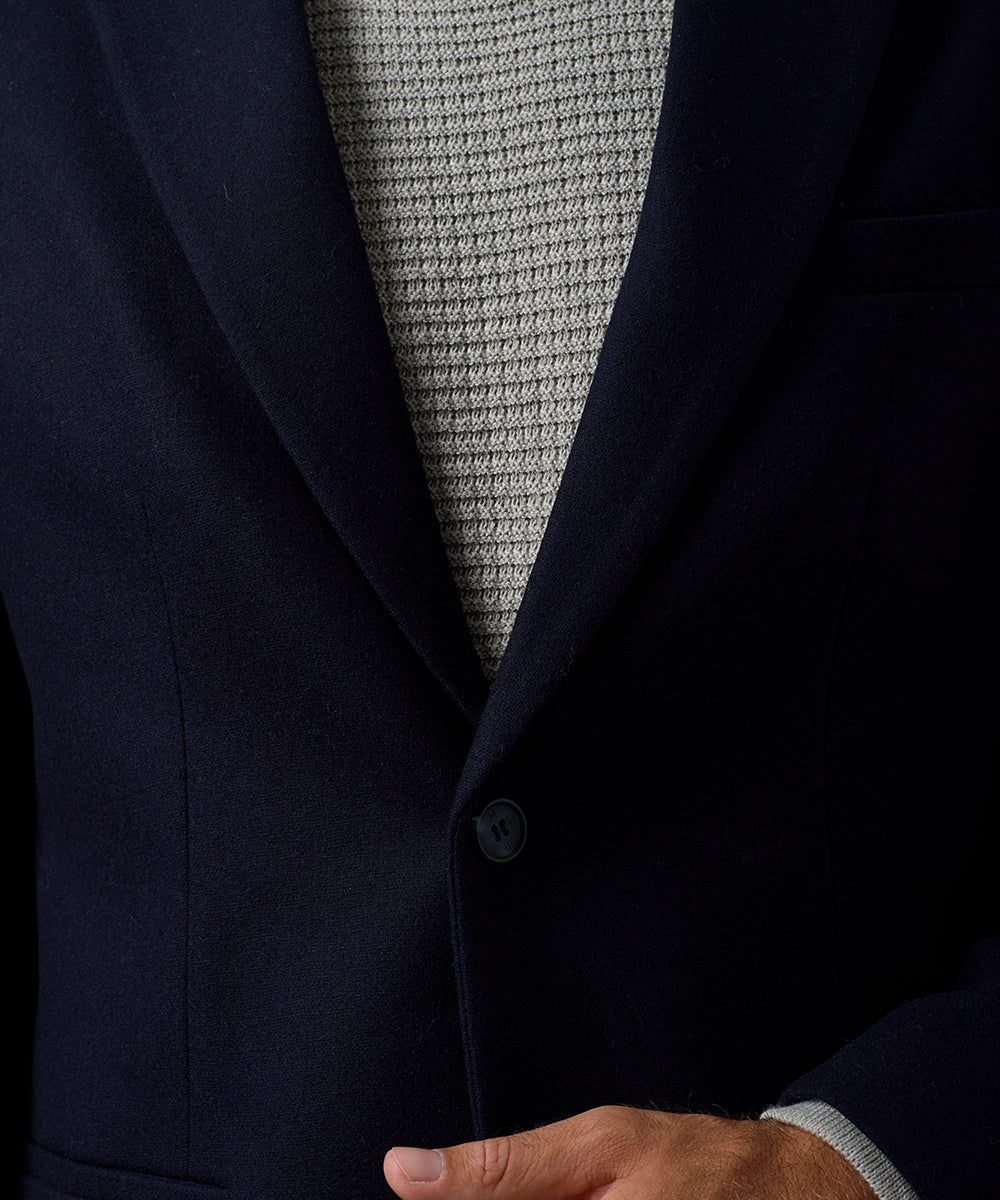 Blazer de Lana Cuello Solapa