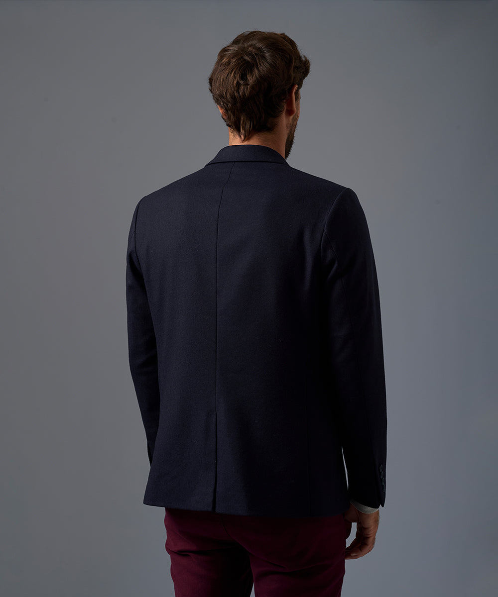 Blazer de Lana Cuello Solapa