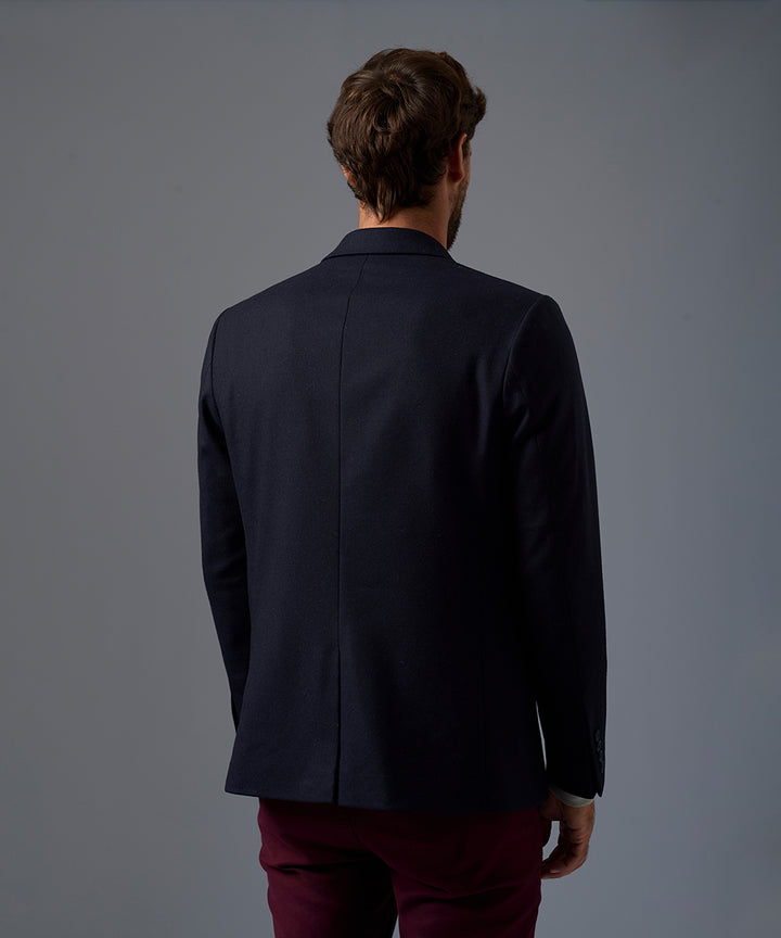 Blazer de Lana Cuello Solapa