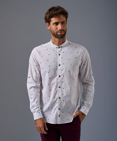 Camisa Roll Up Micro Button Down Classic Fit
