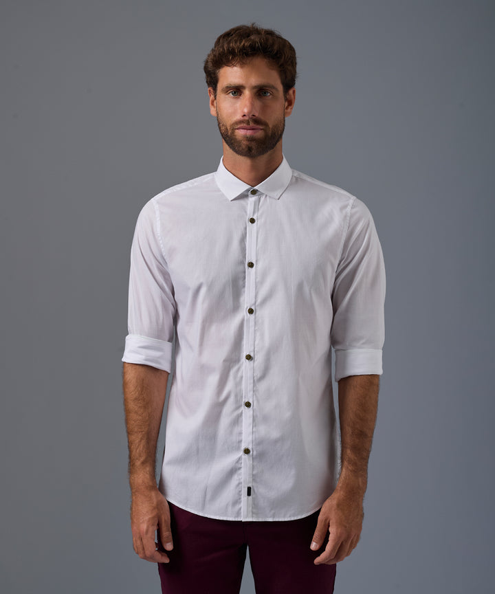 Camisa Pechera Ojal Classic Fit
