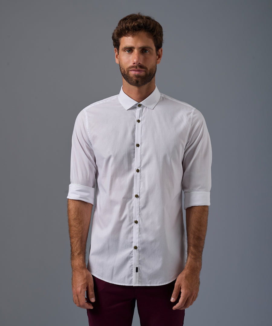 Camisa Pechera Ojal Classic Fit
