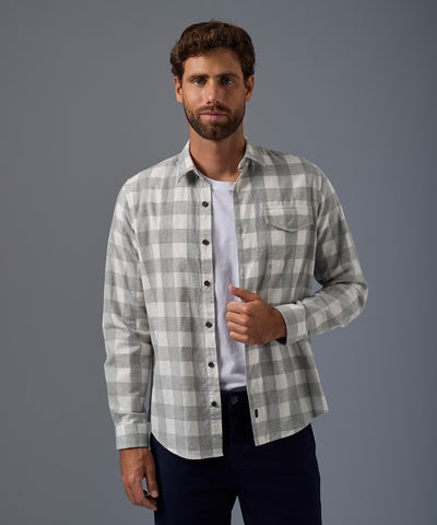 Camisa Franela Button Down Classic Fit