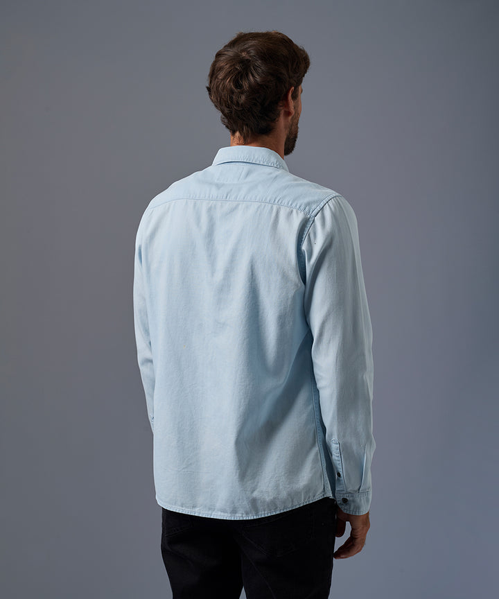 Camisa de Jean Doble Bolsillo Classic Fit