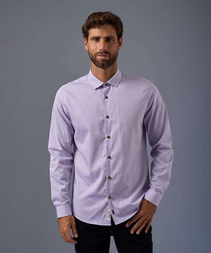 Camisa Dobby Cuello Spread Classic Fit