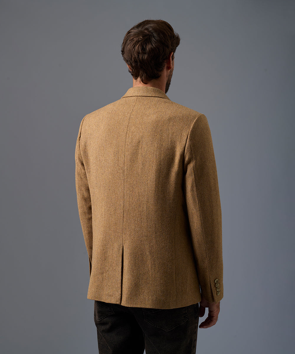 Blazer de Lana Cuello Solapa