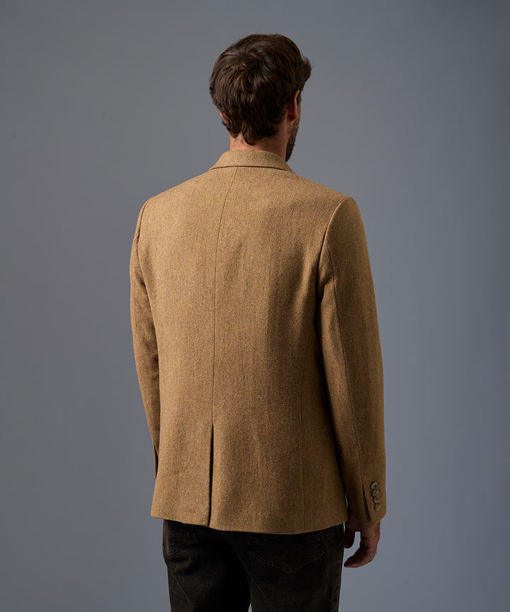 Blazer de Lana Cuello Solapa