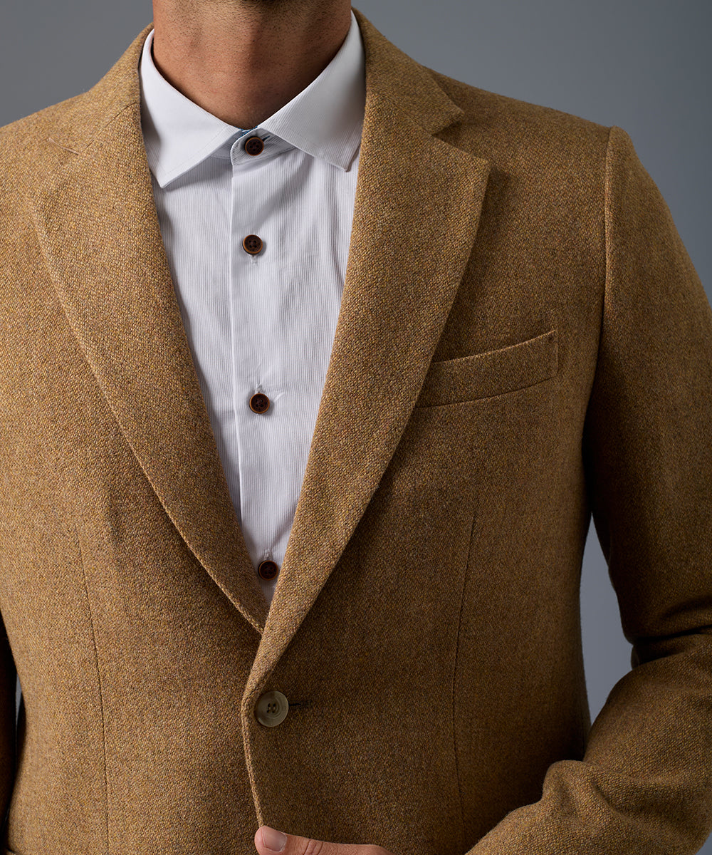Blazer de Lana Cuello Solapa