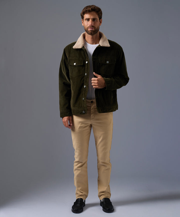 Casaca Corduroy con Sherpa