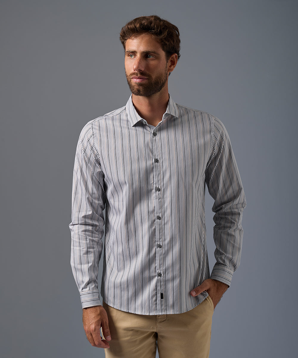 Camisa Pechera Ojal Classic Fit