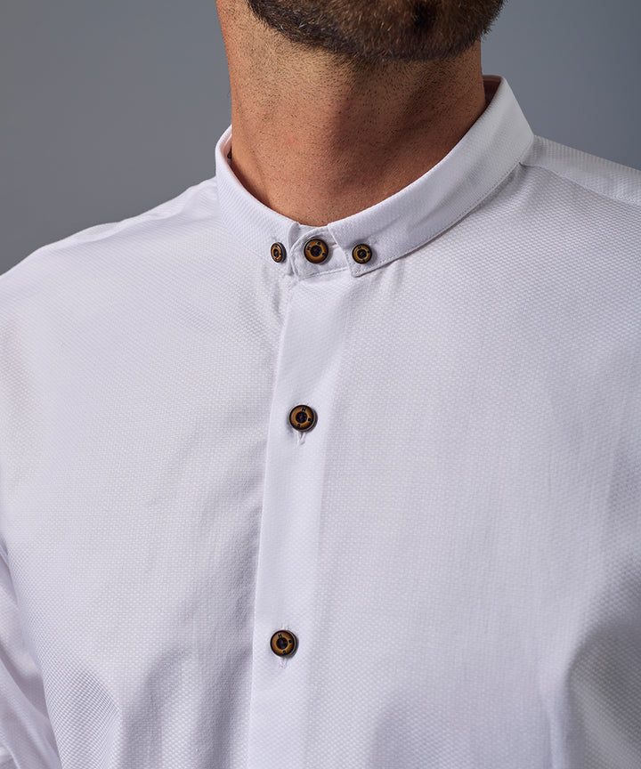 Camisa Roll Up Micro Button Down Classic Fit